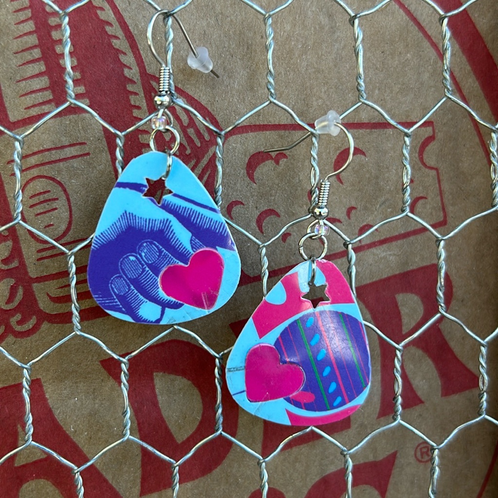 Trader Joe’s Earrings Guitar Pic Shaped